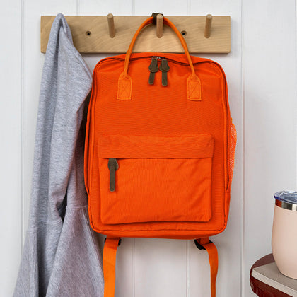 Orange backpack
