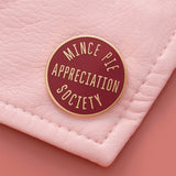Mince Pie Appreciation Society badge (red)