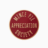 Mince Pie Appreciation Society badge (red)