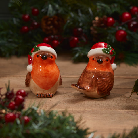 Robin salt and pepper set