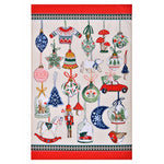 Christmas Ornaments tea towel