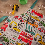 Just Keep Trucking kids' PVC apron