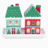Christmas House Salt and Pepper Shakers