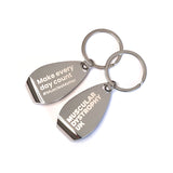 Bottle-opener keyring - logo