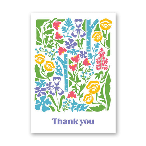 Forest Bathing Garden notecards - thank you