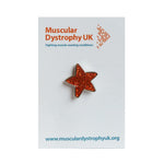 Star pin badge (orange)
