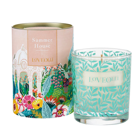 Summer House glass candle