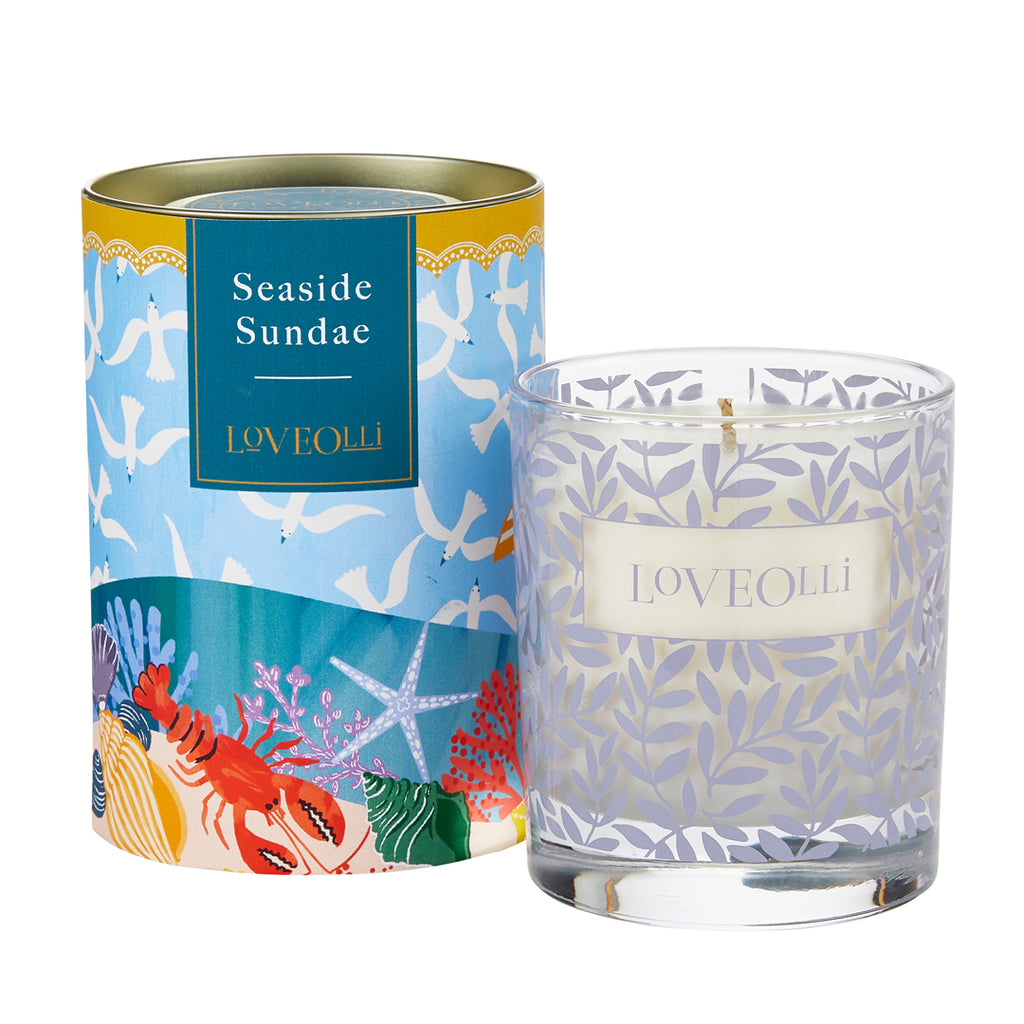 Seaside Sundae glass candle – Muscular Dystrophy UK online shop Seaside Sundae glass candle – Muscular Dystrophy UK online shop