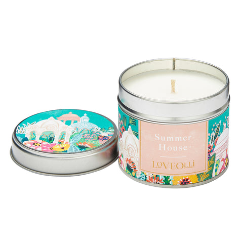 Summer House tin candle