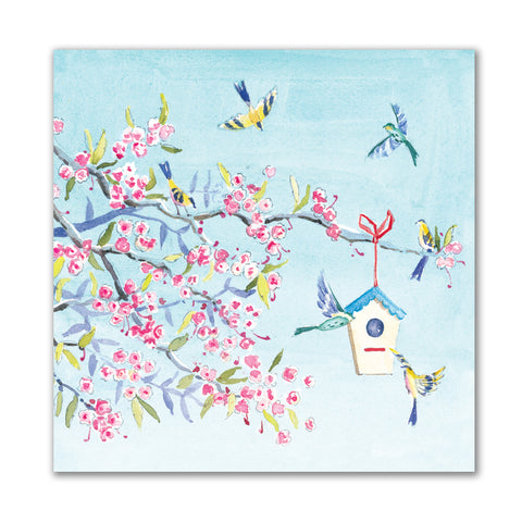 Birds and blossom notecards